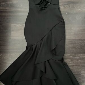 New! Asos strapless evening trumpet dress in asos scuba material